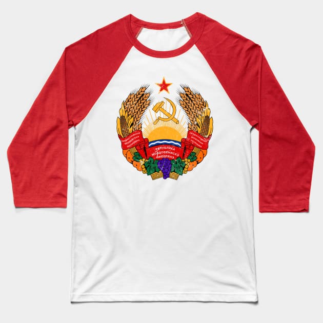 Transnistria / Prydnistrovska Moldavska Respublika Baseball T-Shirt by DankFutura